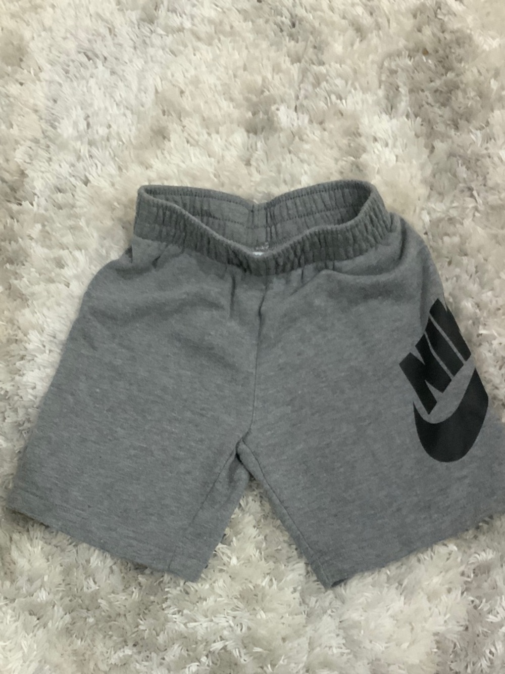Nike Gray Kids Athletic Logo Shorts